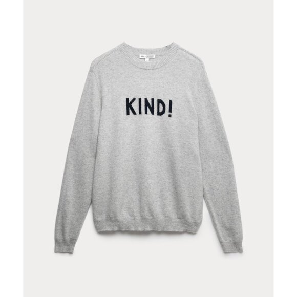 M&S x Bella Freud Grey Cashmere 'Kind' Jumper Sweater $185 NWT M - Picture 1 of 5